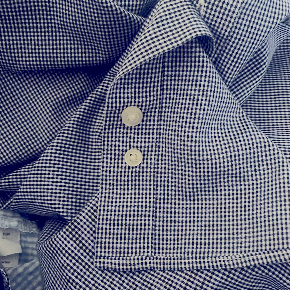 Dockers Blue Large Fitted Dress Shirt